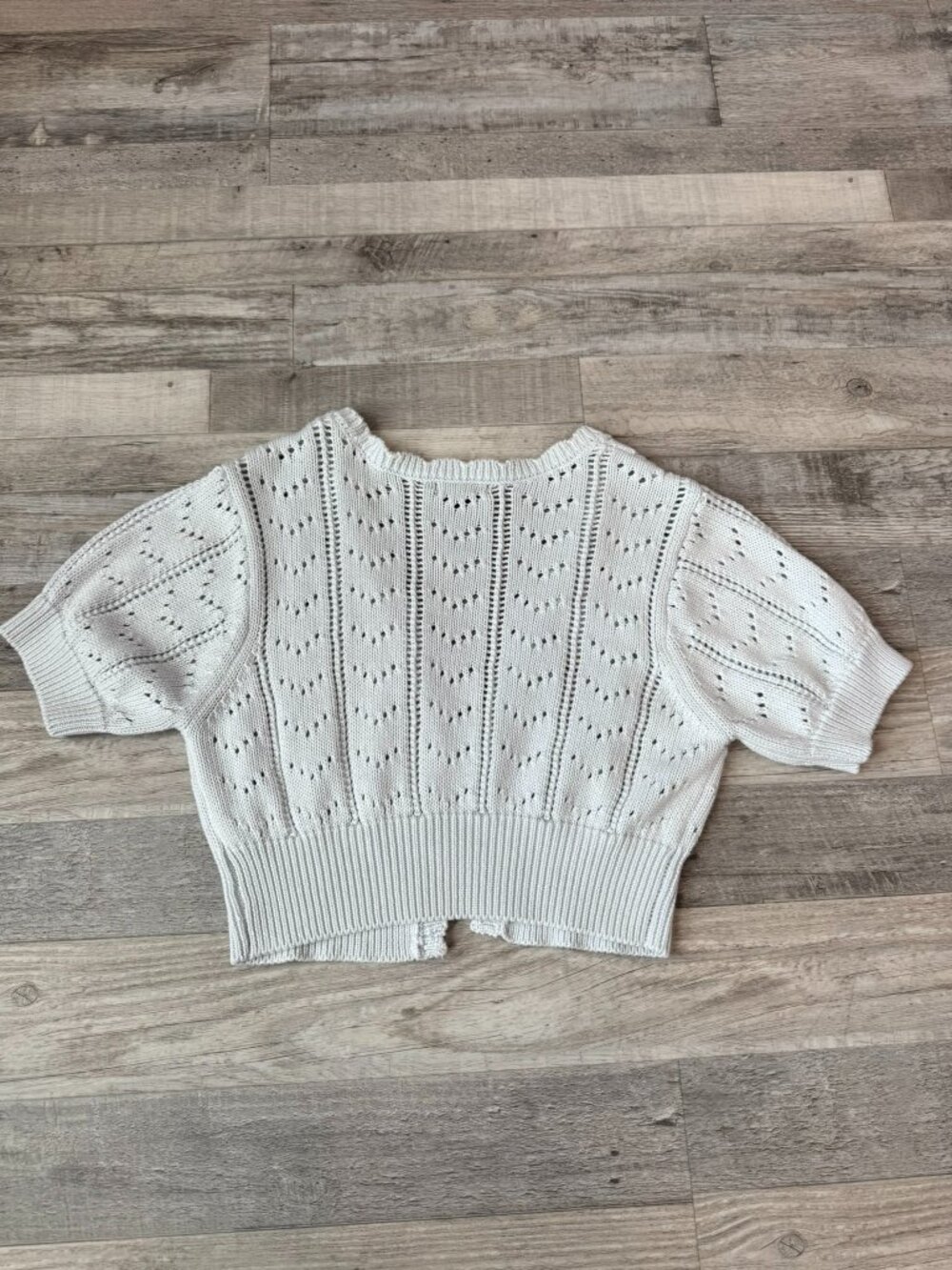 Wild Fable blue floral embroidered crop sweater set cottagecore size medium J26 - Picture 14 of 14
